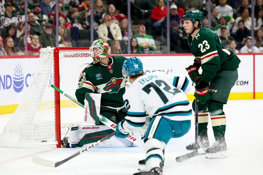 Crazy game ends in an OT loss as Wild fall to Sharks