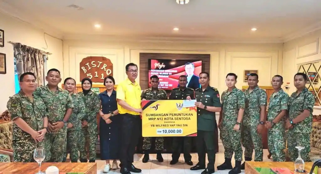 Kota Sentosa rep aids Territorial Army’s Regiment 511 with RM10k MRP fund for equipment, facility upgrades