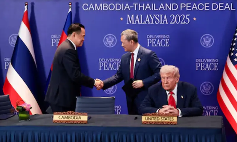 Thai, Cambodia leaders sign expanded ceasefire deal with Trump present