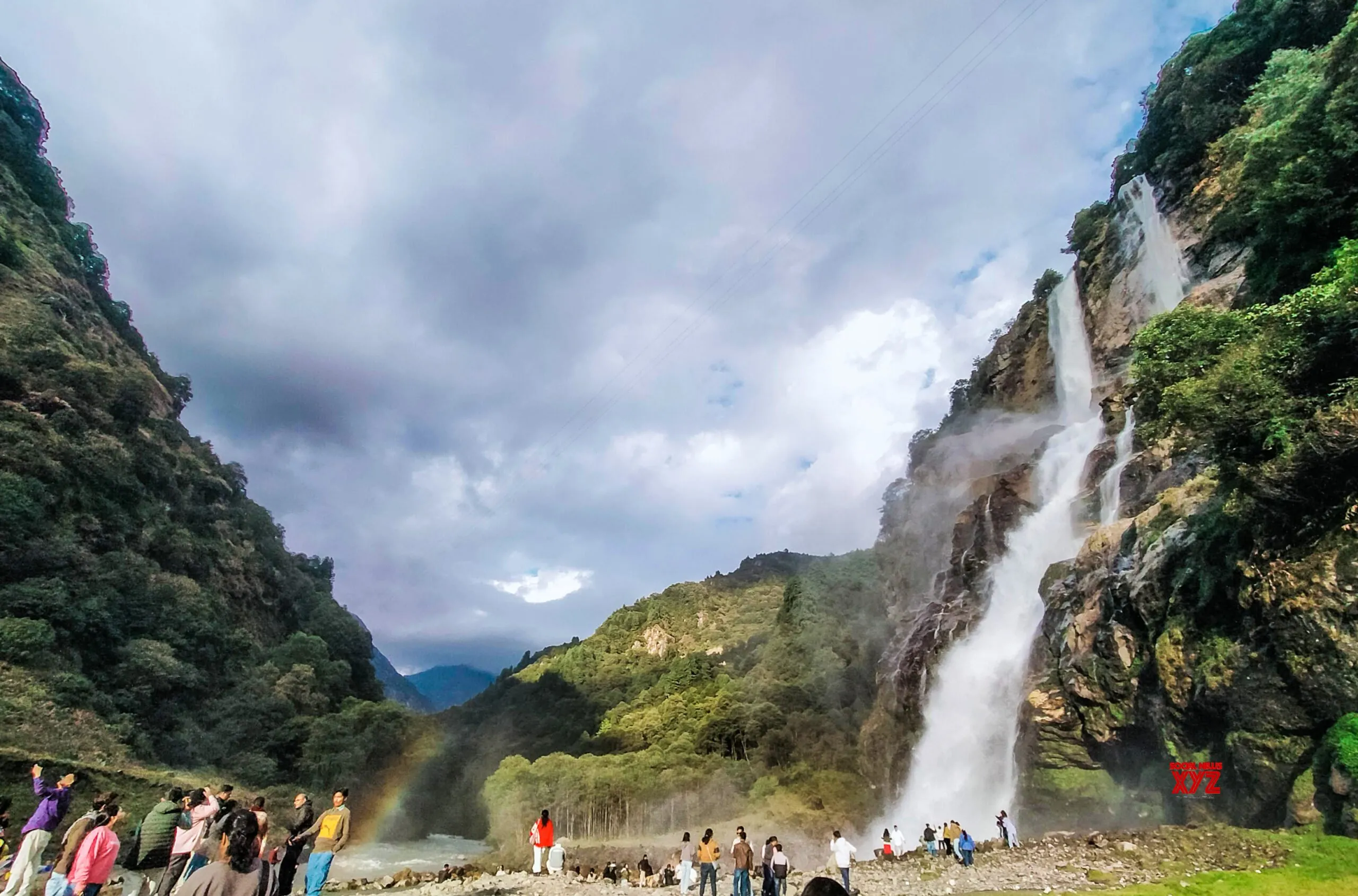 Tawang: Tourists gather at Nuranang Falls #Gallery