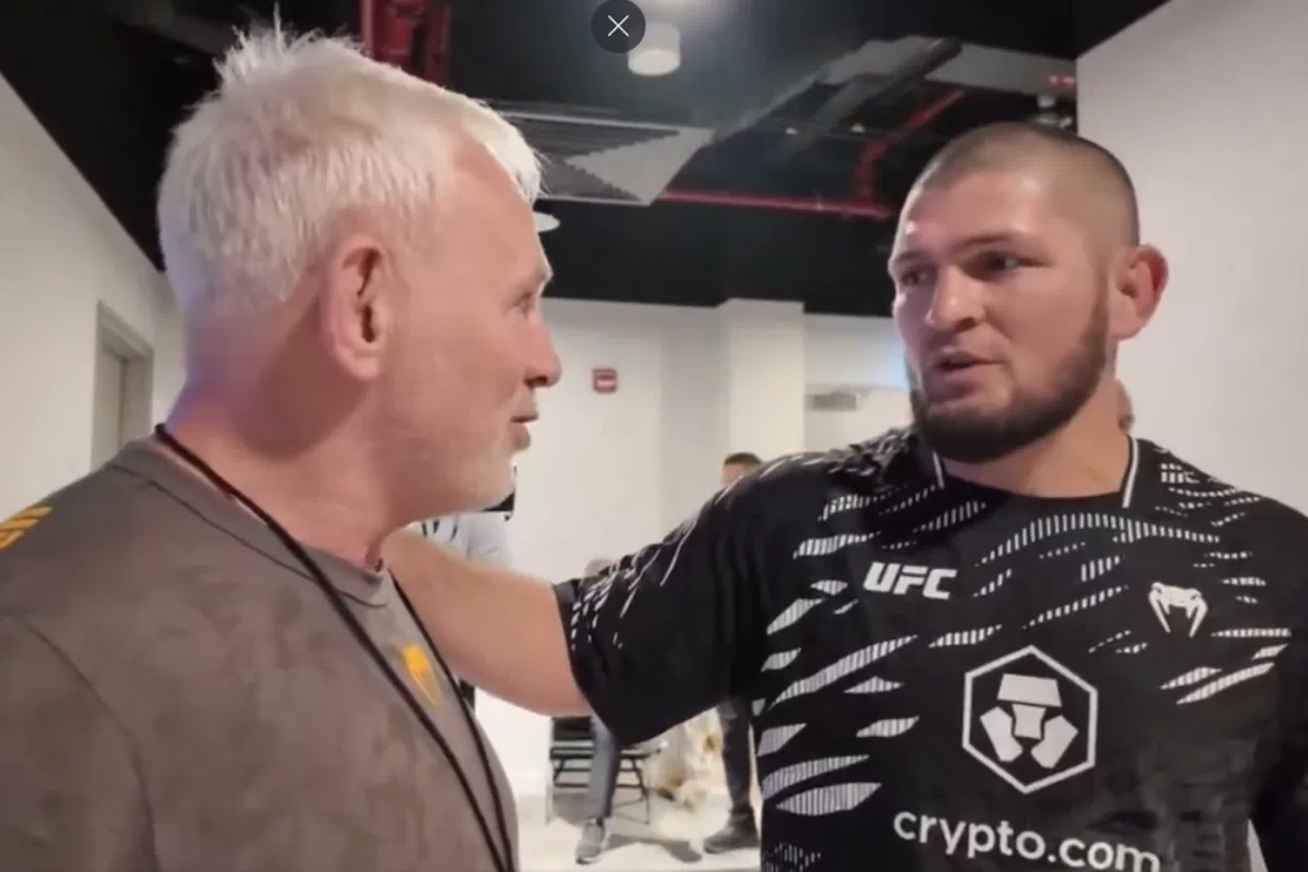 Khabib Nurmagomedov Misses Late Father in an Emotional Backstage Moment With Andy Aspinall at UFC 321
