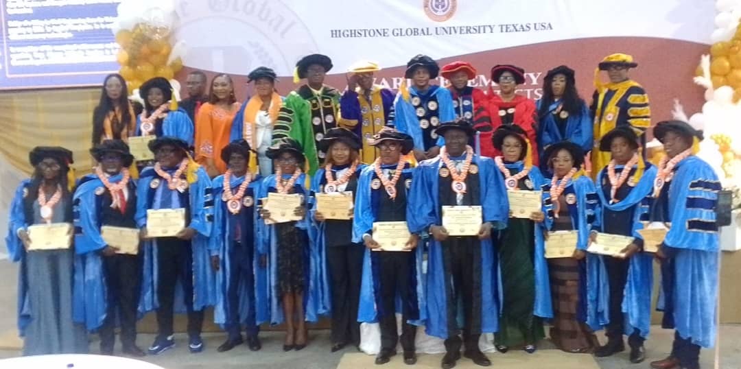 Highstone Global University Holds Honorary Doctorates Award Ceremony In Abuja
