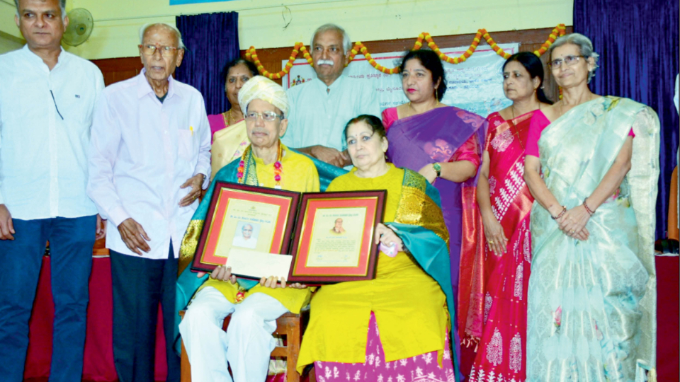 Dr. M.M. Kalburgi National Award conferred on Dr. N.S. Taranath