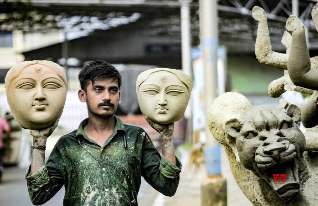 Howrah: Jagaddhatri Puja Preparations #Gallery