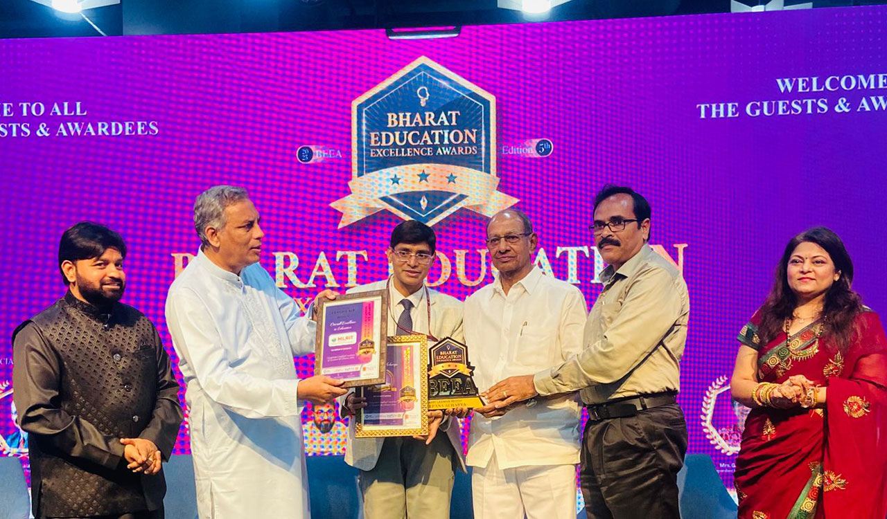MLR Institute of Technology shines at Bharat Education Excellence Awards 2025