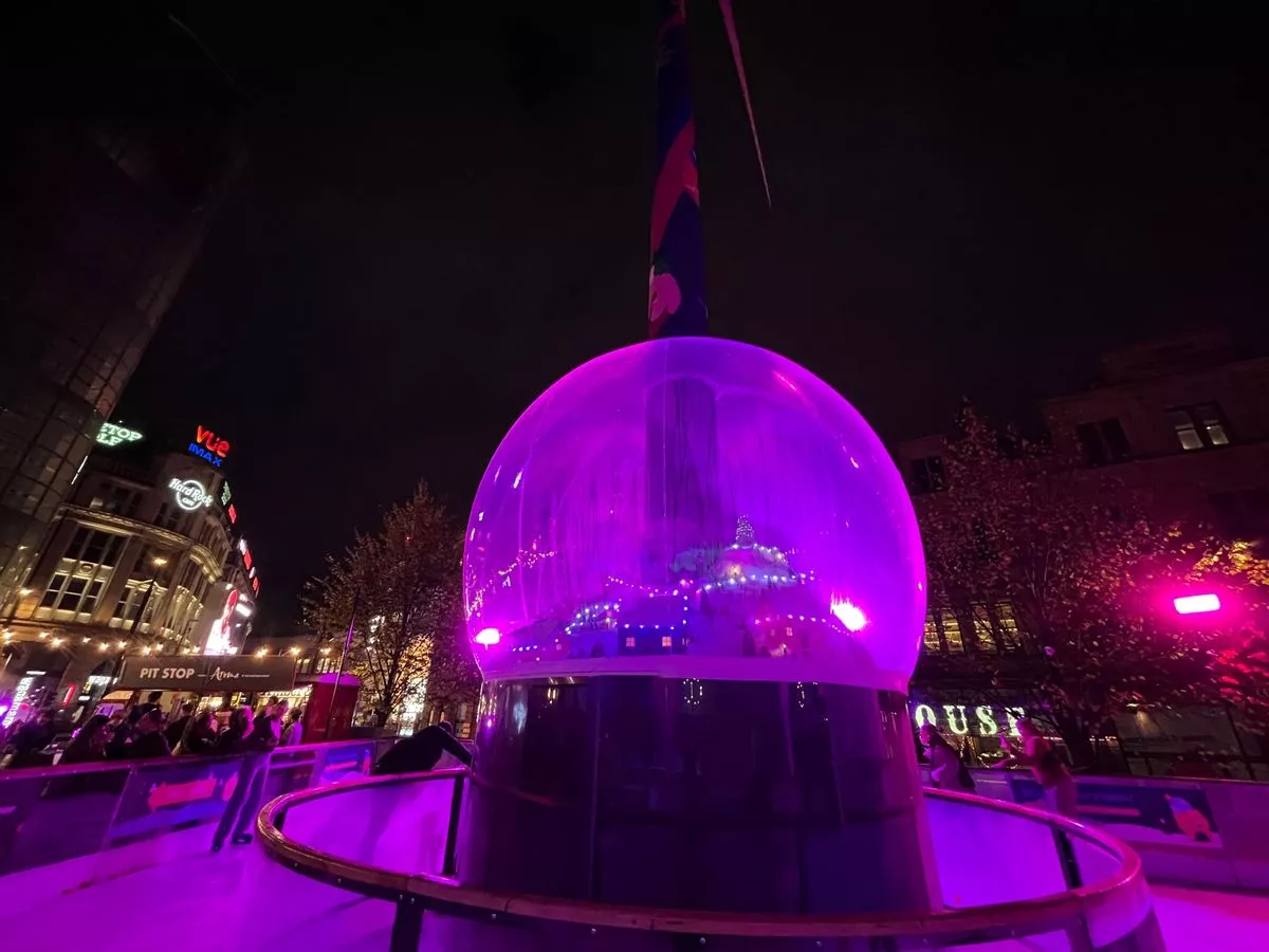 Manchester's giant ice rink is open for Christmas 2025 with a bizarre new addition