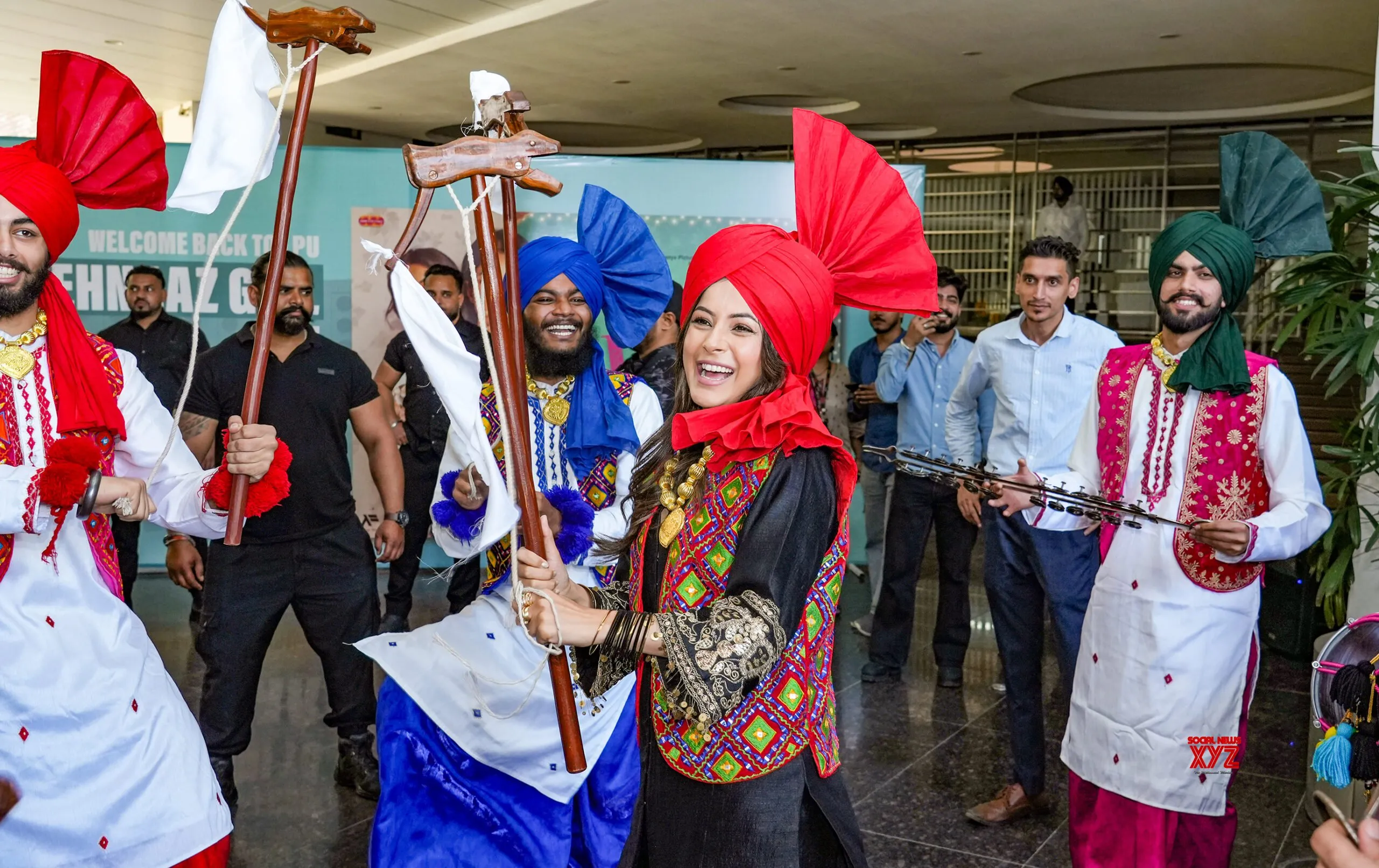 Jalandhar: Shehnaaz Gill Performs Bhangra at LPU #Gallery
