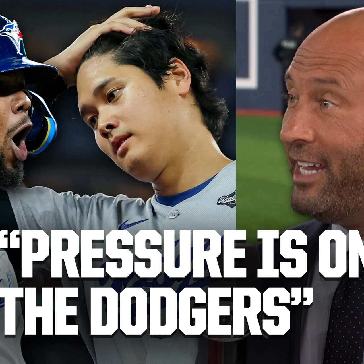 Blue Jays STUN Dodgers  Jeter, A-Rod & Big Papi REACT to World Series Game 1, Pressure on LA