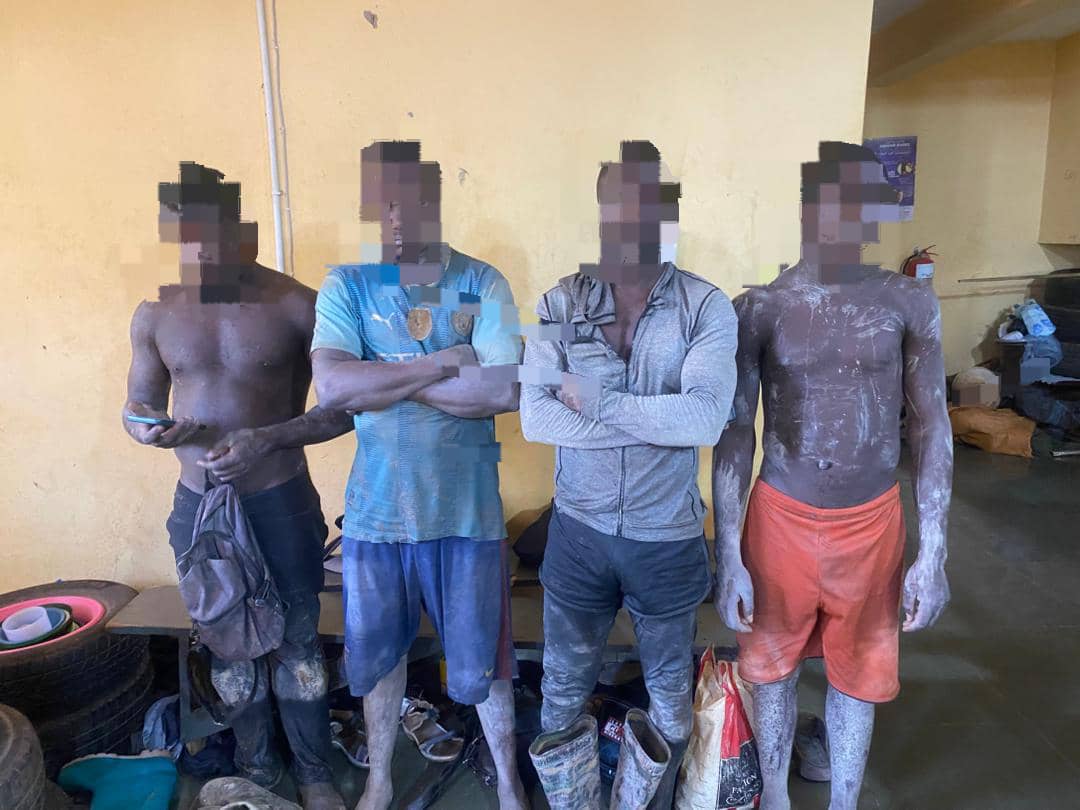 Three remanded, one granted bail for illegal mining at Wamfie