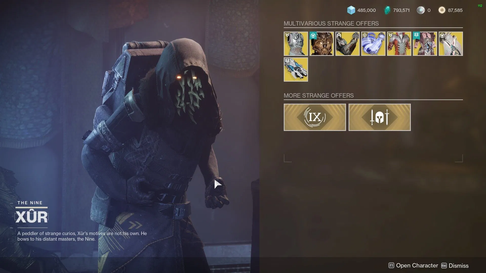 Xur is selling a Deepsight Harmonizer and god roll weapons in Destiny 2 right now (October 24 to 28)