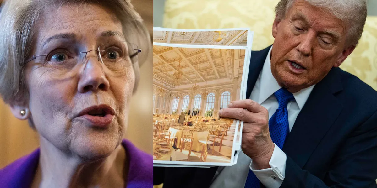 Liz Warren launches investigation into Trump's White House ballroom — and the backlash is hilarious