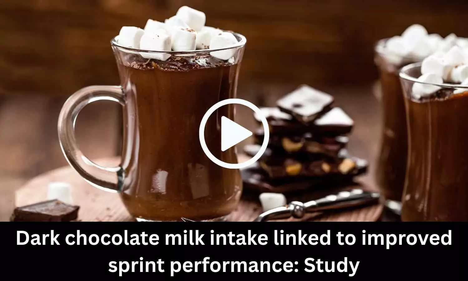 Dark chocolate milk intake linked to improved sprint performance: Study