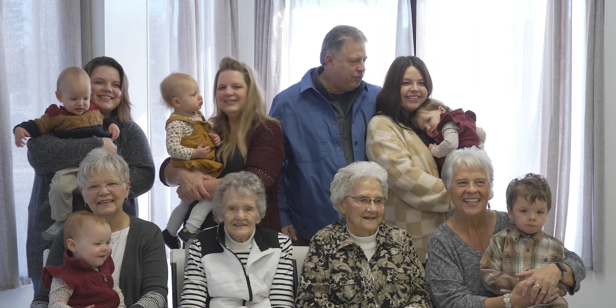 Five generations of family still going