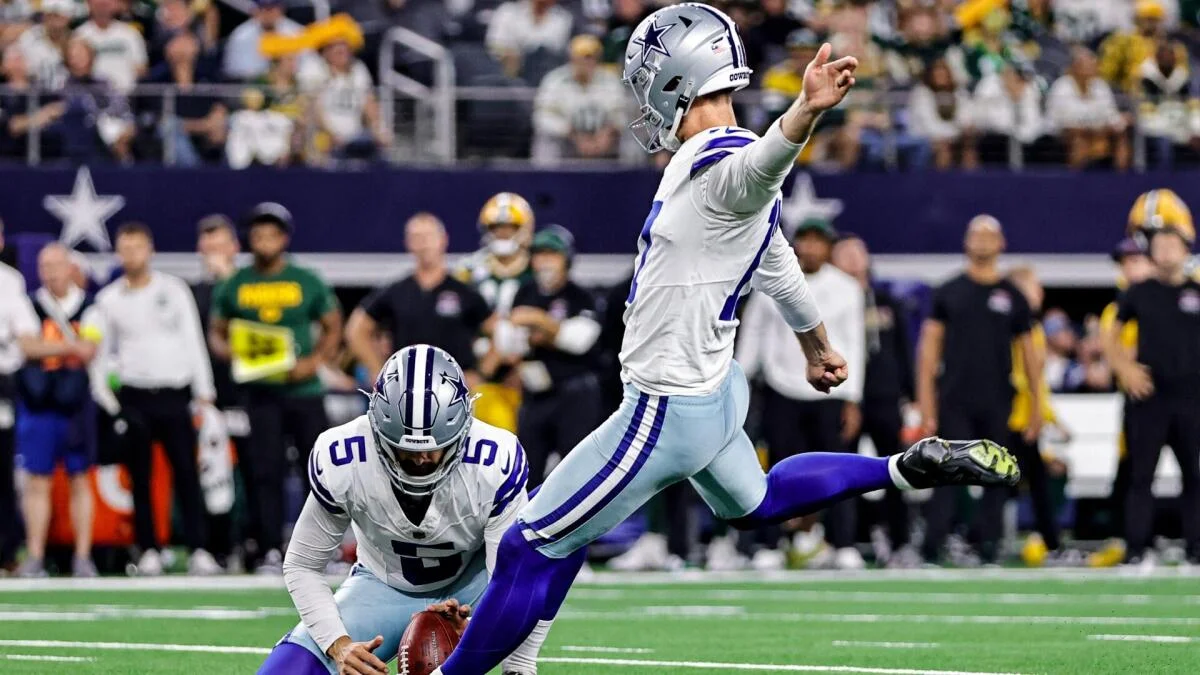 Will Cowboys kicker Brandon Aubrey break the NFL's longest field goal record in Denver?