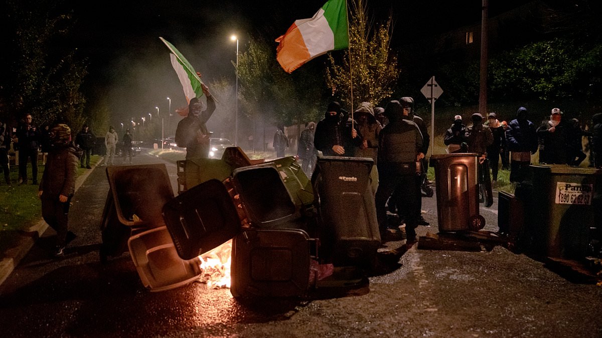 The sleepy Irish 'village' housing 2,300 migrants in a luxury hotel tearing itself apart after a 'failed African asylum seeker - waiting to be deported - raped a 10 year old girl'