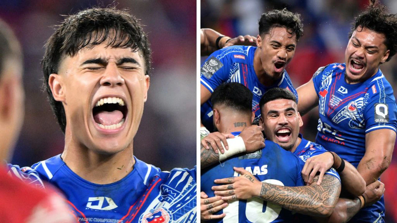 Samoa breaks drought in bizarre scenes