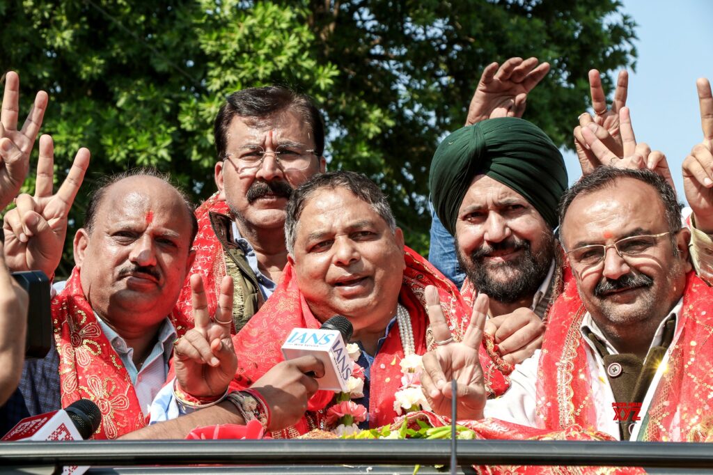 Jammu: Sat Sharma addresses media #Gallery