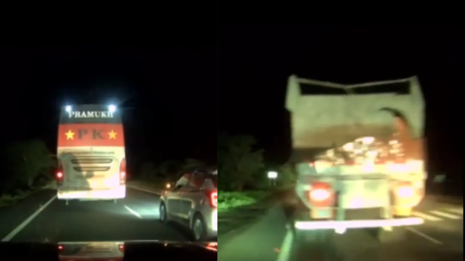 Driver’s Dashcam Captures Terrifying Close Call On Bengaluru-Hyderabad Highway