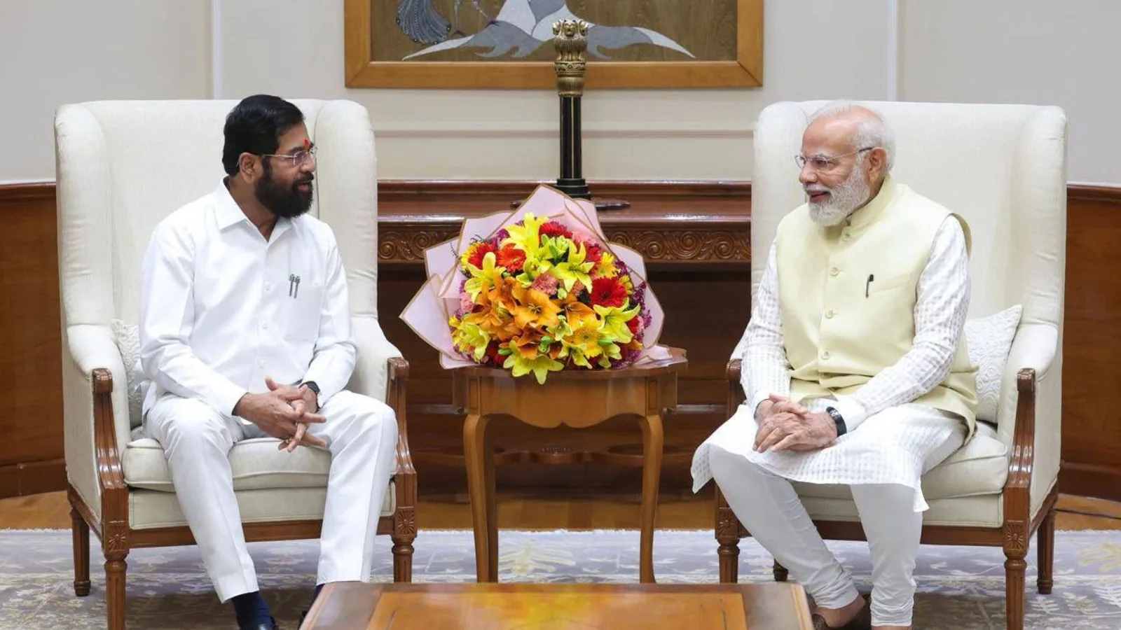 'Not Just PM, But Head Of NDA Family': Eknath Shinde Meets PM Modi In Delhi
