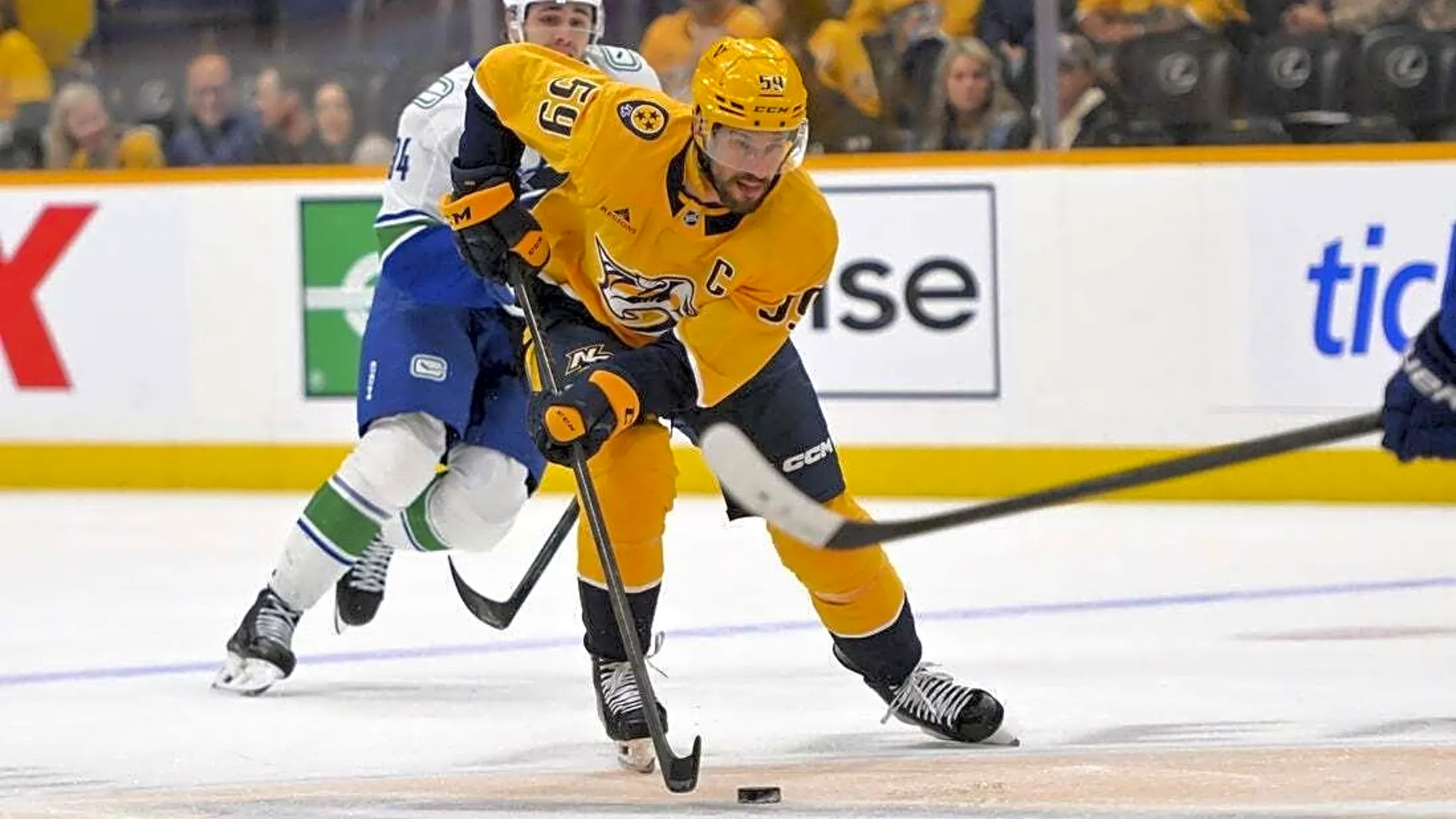 Predators captain Roman Josi (upper body) week-to-week
