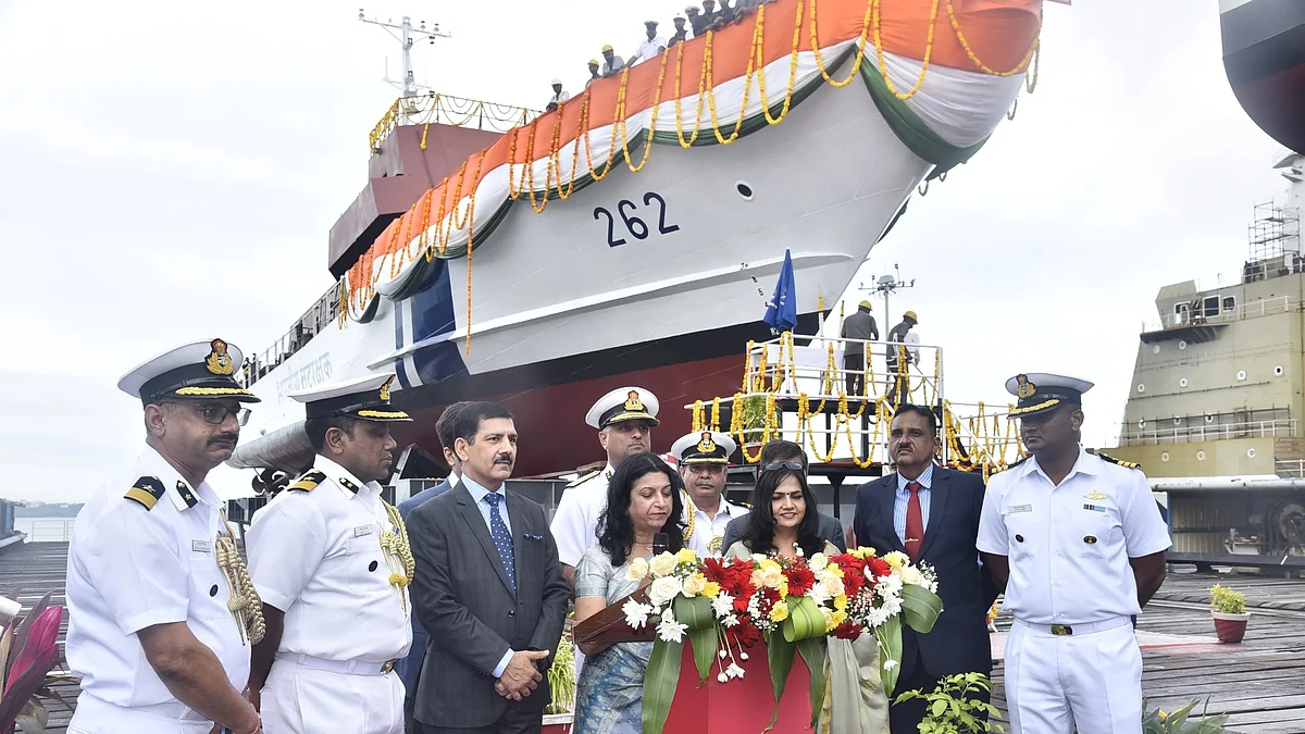 Indian Coast Guard Launches Twin Fast Patrol Vessels;