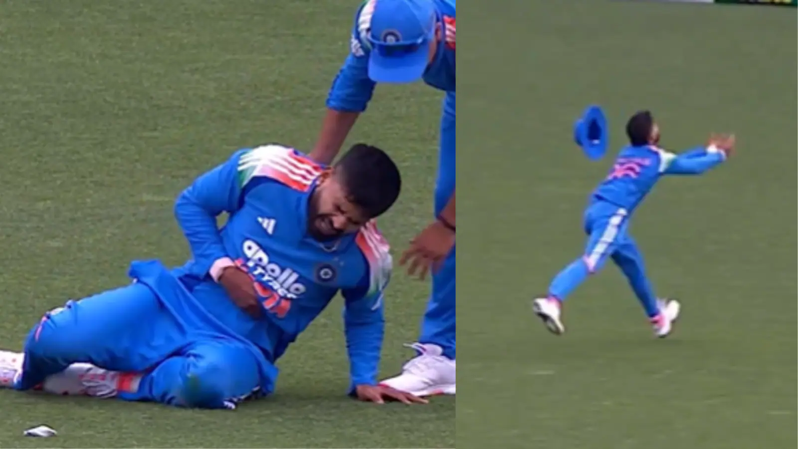 Big Worry! Shreyas Iyer Gets Injured Taking Blinding Catch Vs Australia | Watch