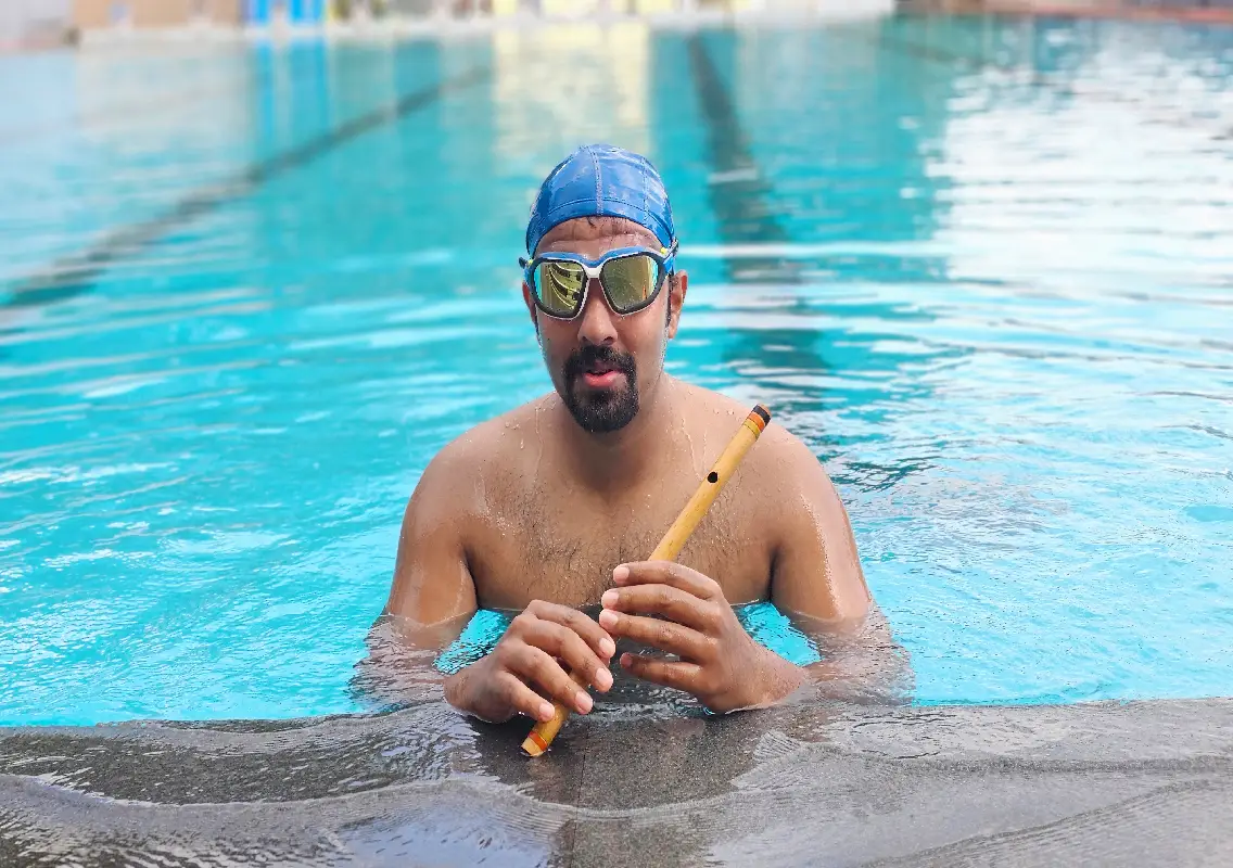 Reuben Jason Machado to Attempt Unique World Record — Longest Back Swim While Playing Flute