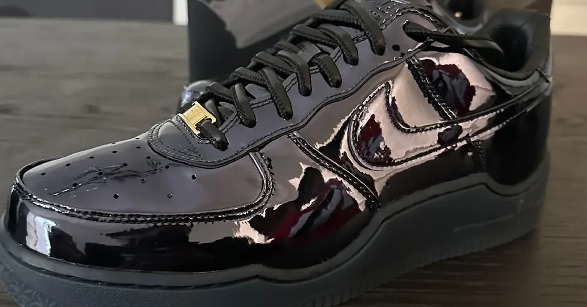 LeBron James Gets Luxurious Nike Air Force 1 “Black Patent” Edition