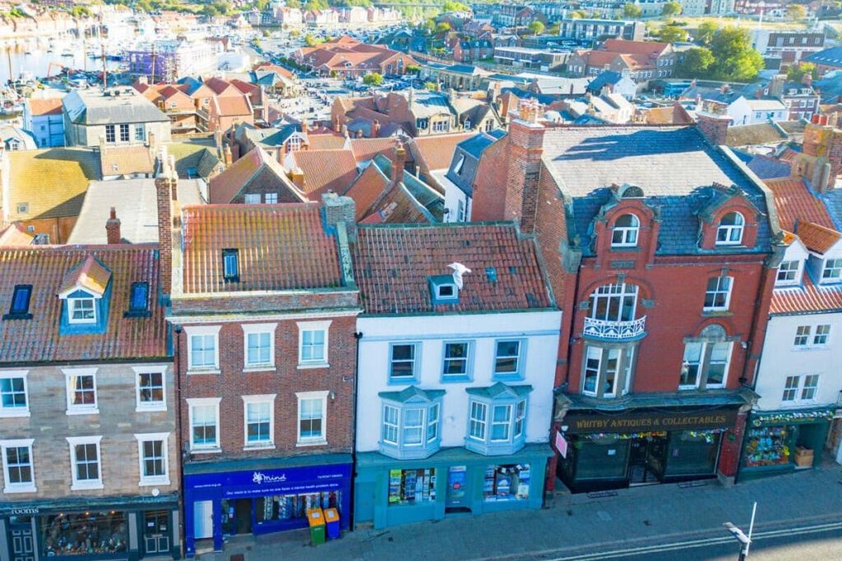 Inside this quaint Whitby townhouse for sale with tenanted shop and outbuildings