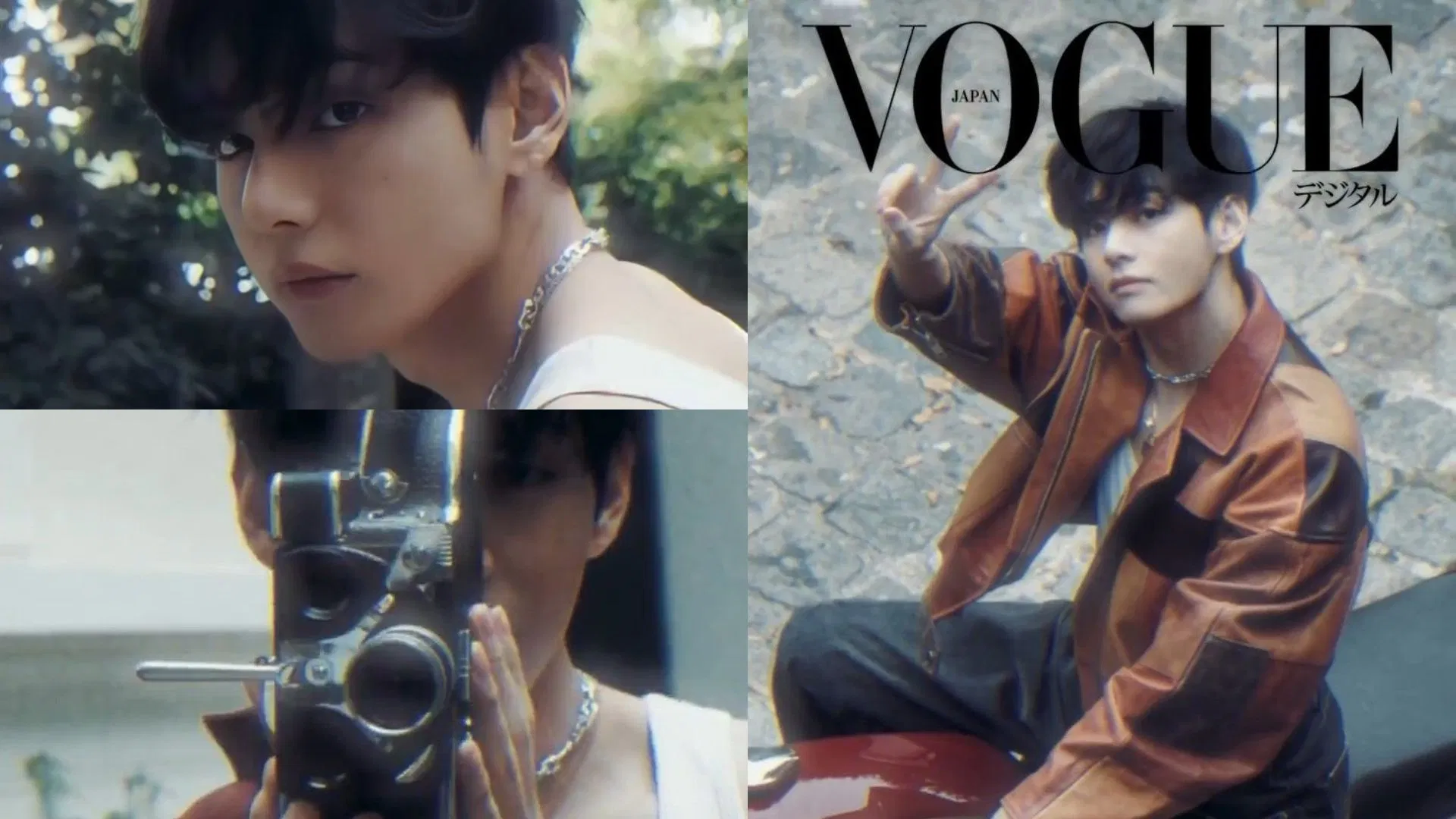“A real icon”- Fans react as BTS’ Taehyung channels old Hollywood charm in VOGUE JAPAN’s James Dean–inspired cover for VOGUE WORLD 2025