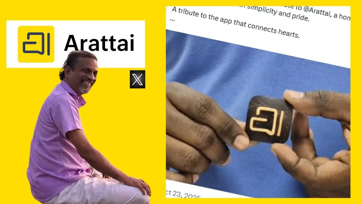 Video of Handcrafted Arattai Logo Made from Coconut Shells Goes Viral; Sridhar Vembu Fascinated