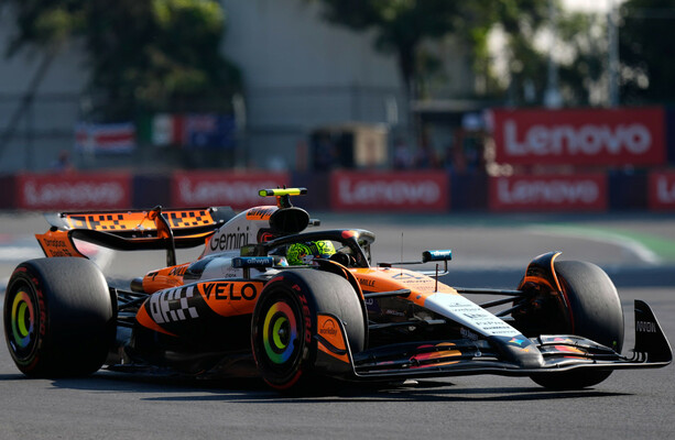 Lando Norris leaves rivals trailing in his wake to claim pole position in Mexico