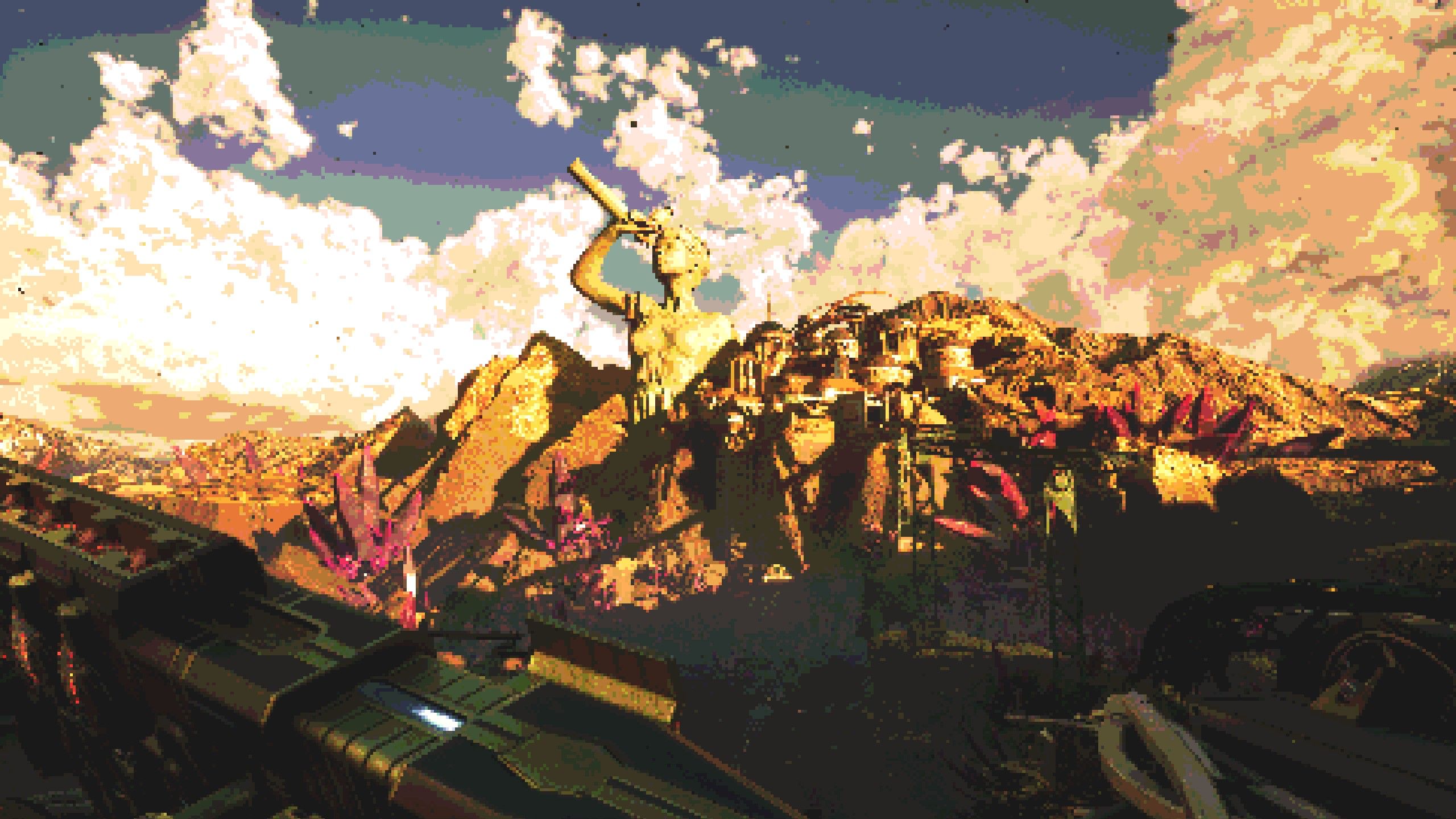 The Outer Worlds 2 has a helmet that makes it look like an arcade game, including an 'insert coins to continue' option