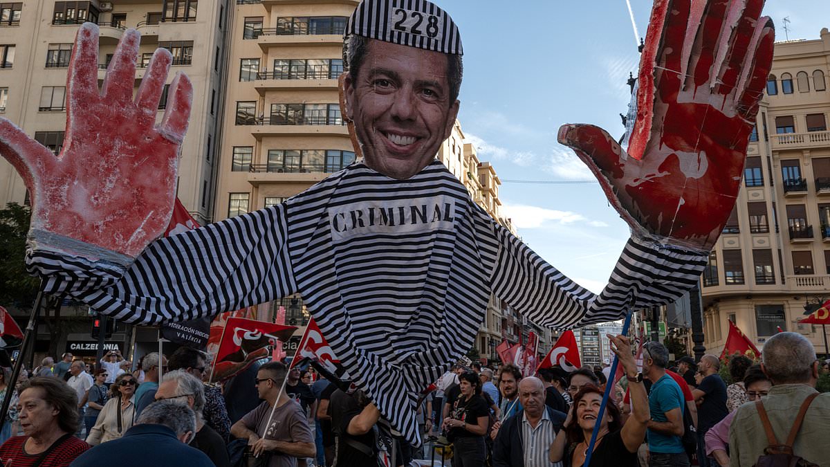 Furious crowds take to the streets demanding resignations on first anniversary of floods which killed hundreds in one of Europe's deadliest natural disasters