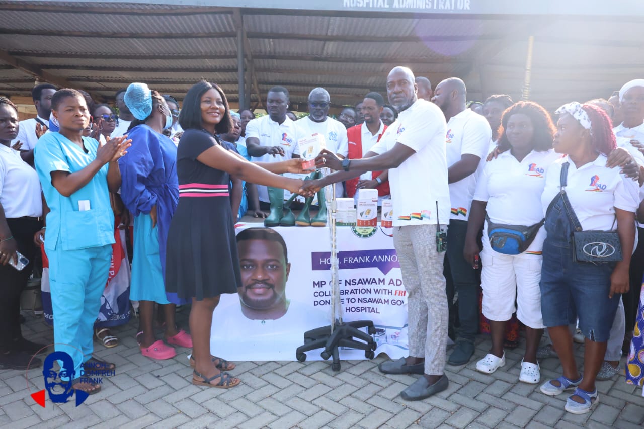 Annoh-Dompreh Celebrates 48th Birthday by Donating Medical Equipment to Nsawam Government Hospital
