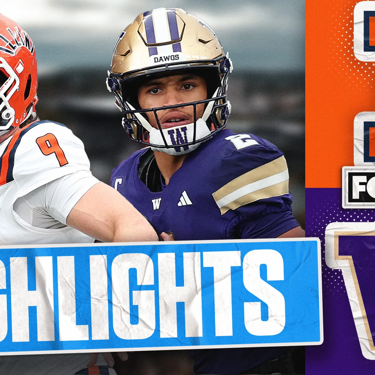 No. 23 Illinois Fighting Illini vs. Washington Huskies Highlights | FOX College Football