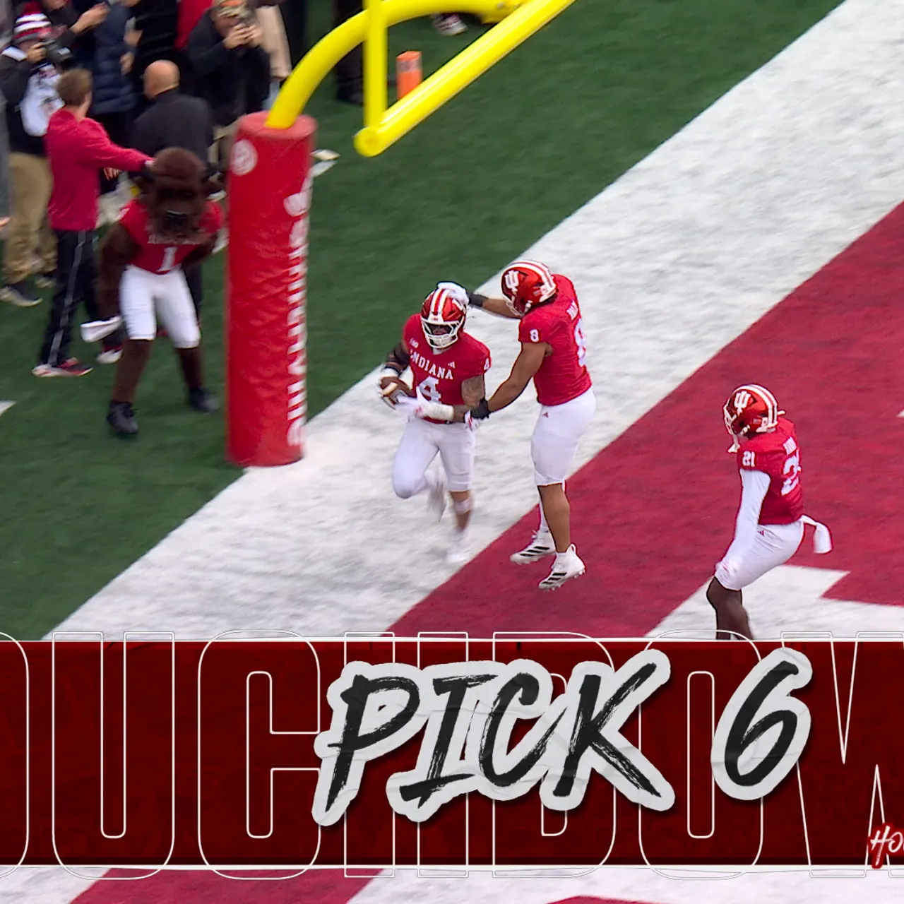 Aiden Fisher gets a PICK-SIX off Nico Iamaleava to put Indiana up 7-0 over UCLA