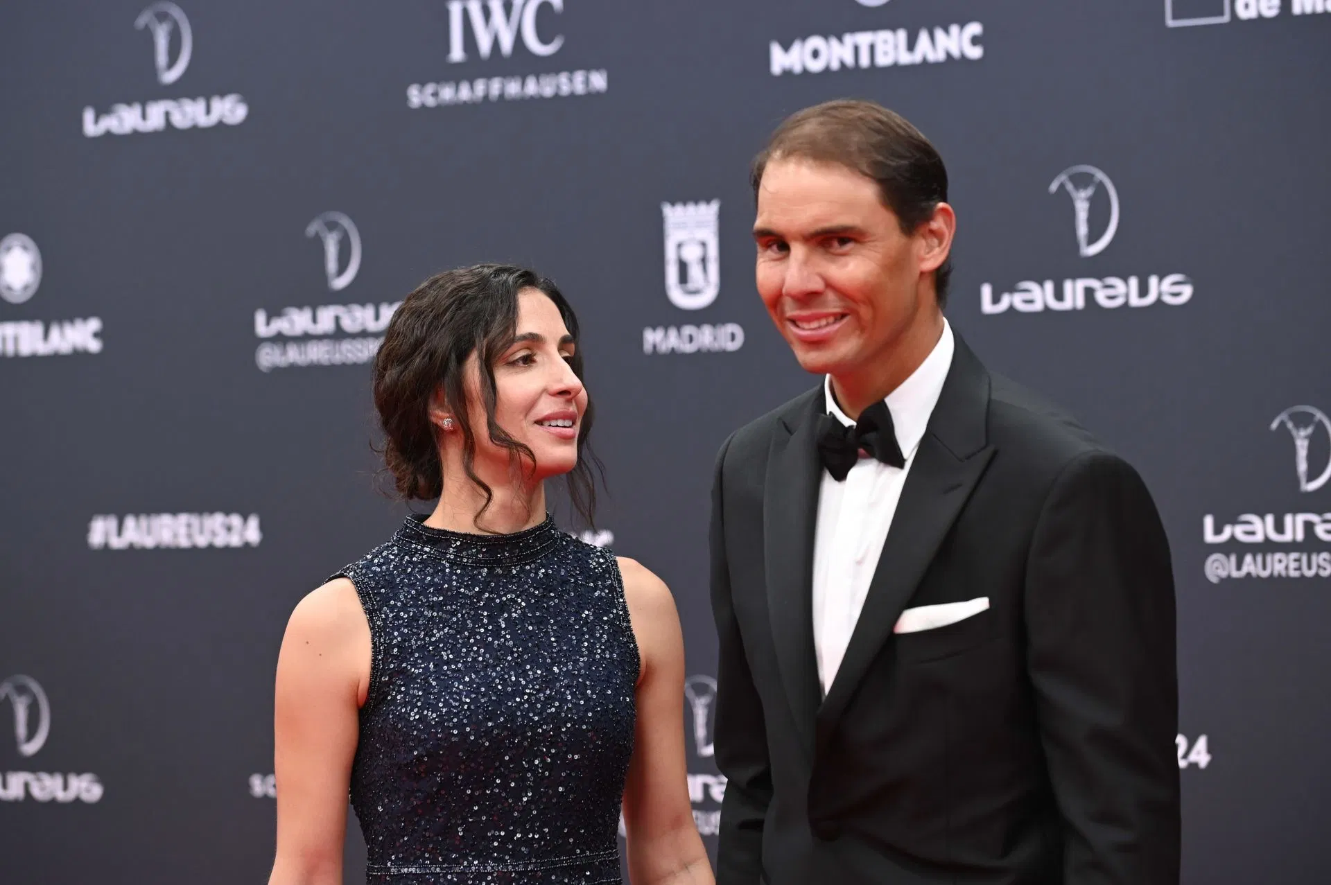 PICTURES: Rafael Nadal and wife Maria Francisca Perello turn up the glamor in stylish outfits as they hit the red carpet at fundraising event