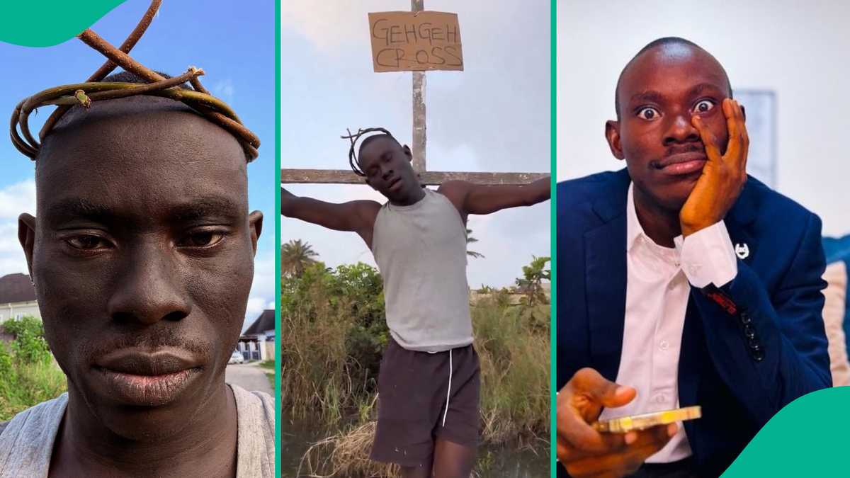 Drama as GehGeh’s crucifixion pose triggers reactions