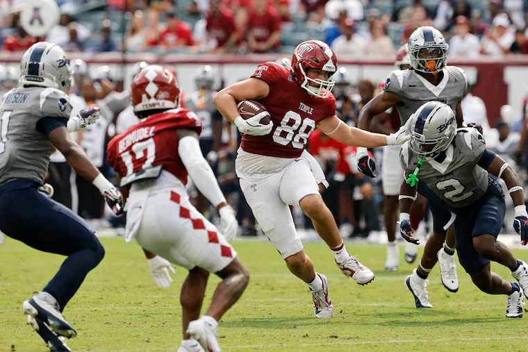 England-born tight end Peter Clarke thriving at Temple