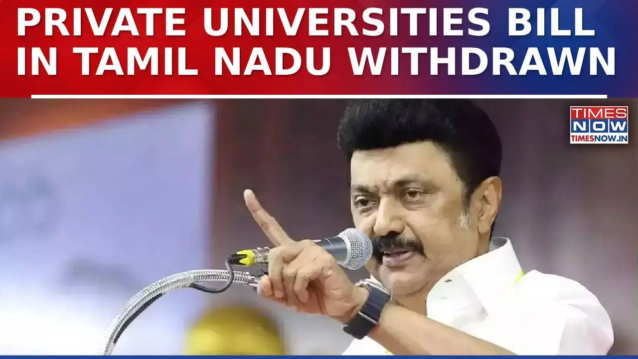 Tamil Nadu Government Withdraws Private Universities Bill After Backlash, CM Stalin Orders Action