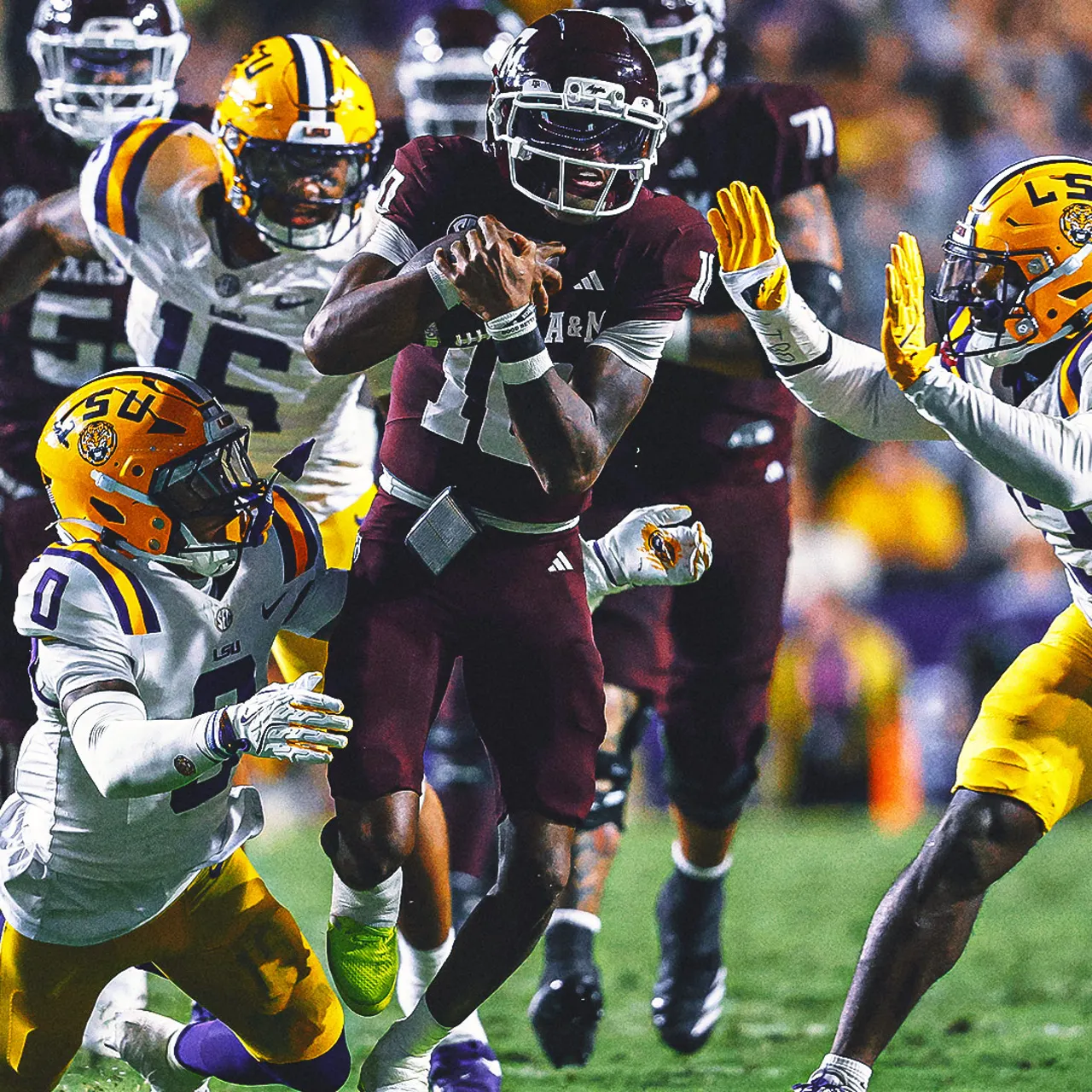No. 3 Texas A&M Races Away From No. 20 LSU Behind Marcel Reed’s 4 TDs