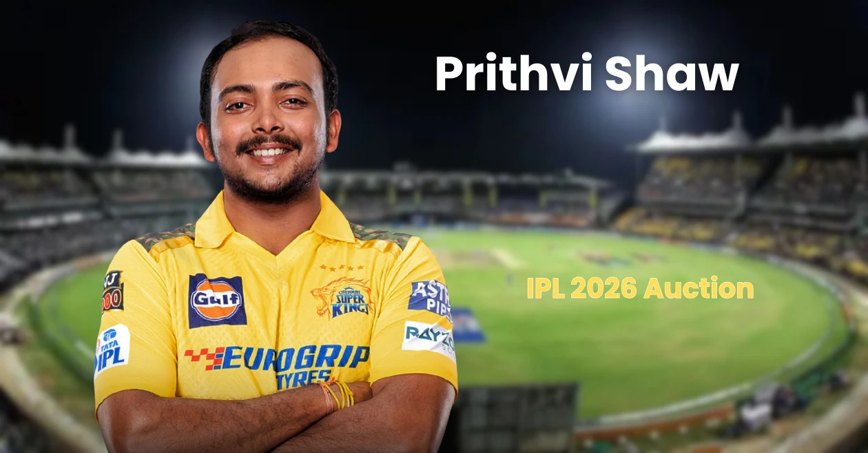 Prithvi Shaw to CSK? 3 teams that can target the opening batter in IPL 2026 auction