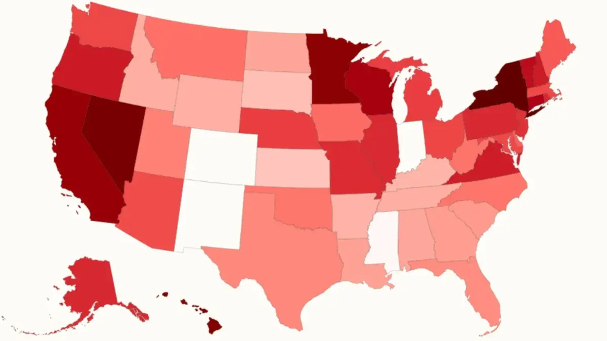 Map Shows States With the Highest—and Lowest—Child Care Costs