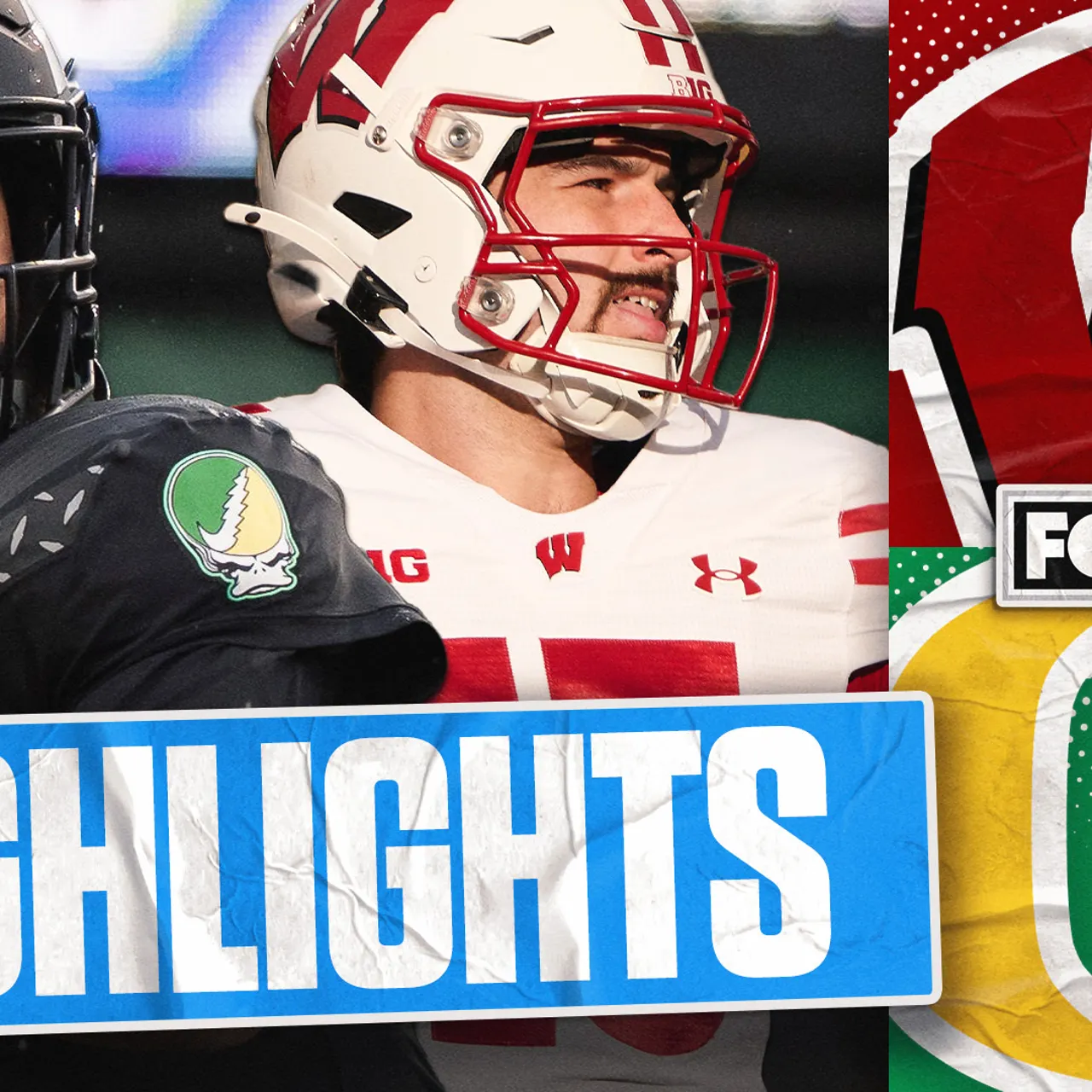 Wisconsin Badgers vs. No. 6 Oregon Ducks Highlights | FOX College Football