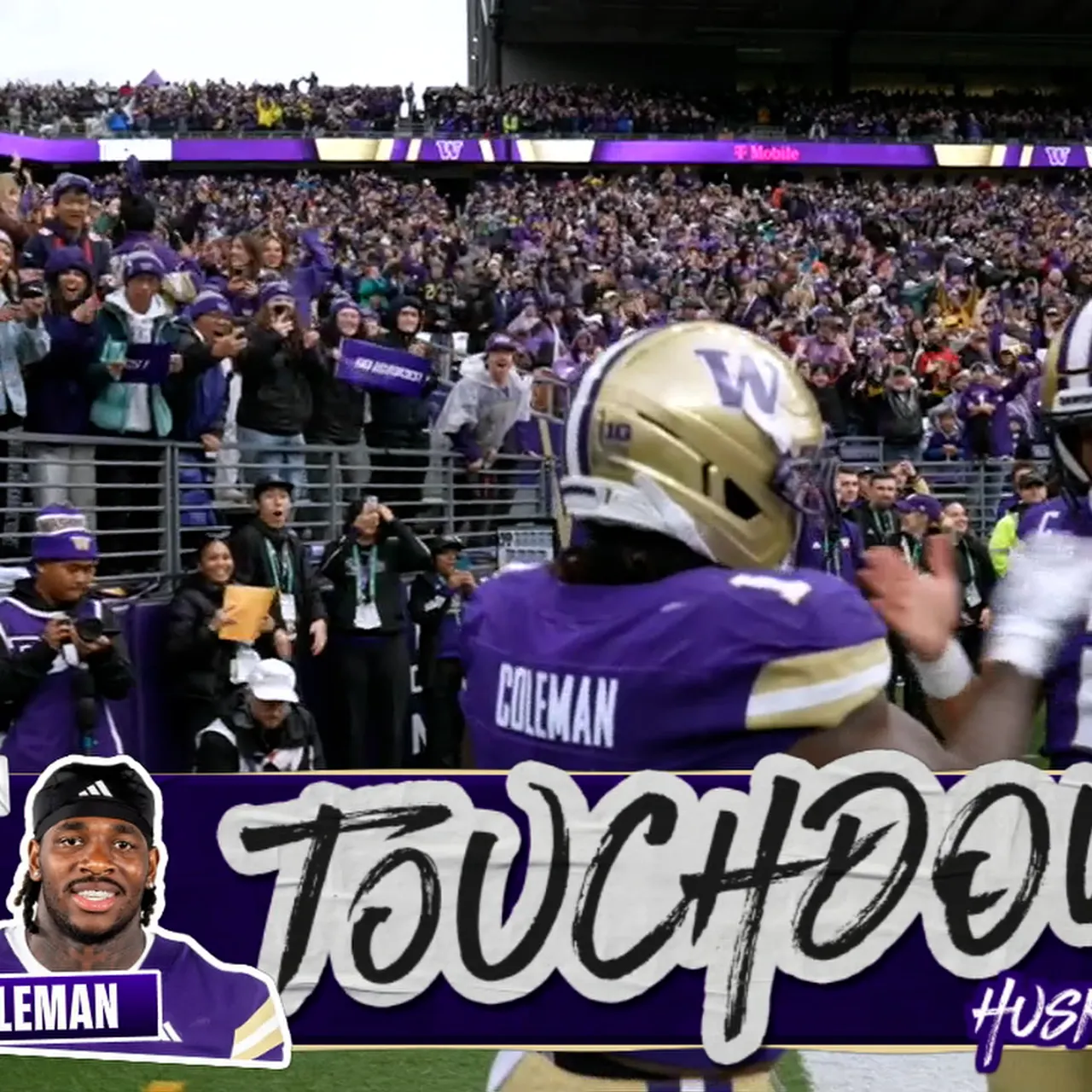 Washington's Jonah Coleman scores 12-yard TD off CRAZY trick play to re-take lead over Illinois