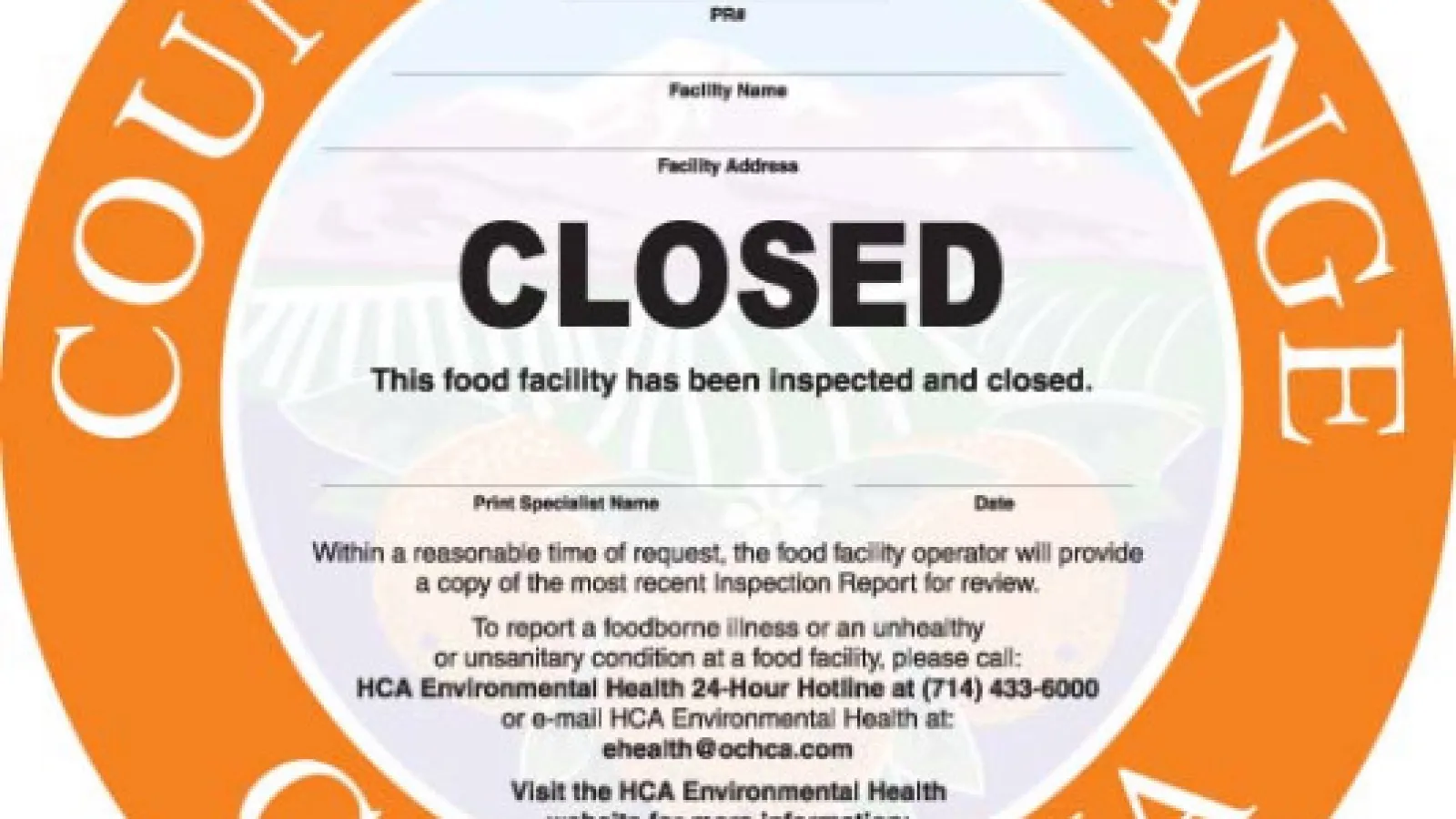Orange County restaurants shut down by health inspectors (Oct. 16-23)
