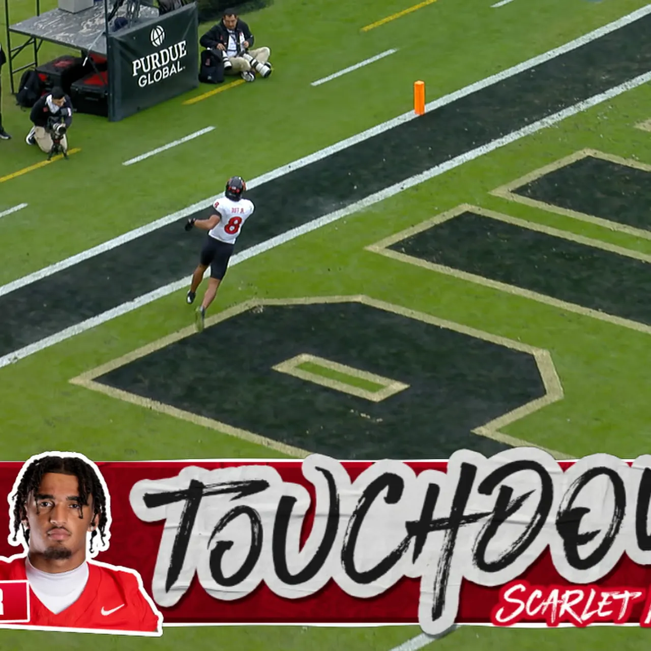 Athan Kaliakmanis launches a 72-yard TD to KJ Duff, cutting Rutgers' deficit against Purdue