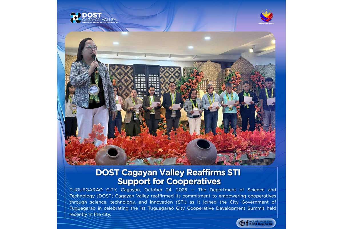 DOST Cagayan Valley Reaffirms STI Support for Cooperatives
