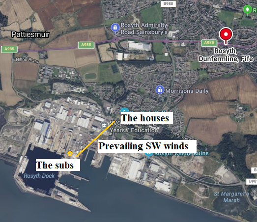 UK MoD plan to decommission at least 7 nuclear subs in Fife, with houses less than 1 mile away and downwind by methods 1 000 times more dangerous than US methods